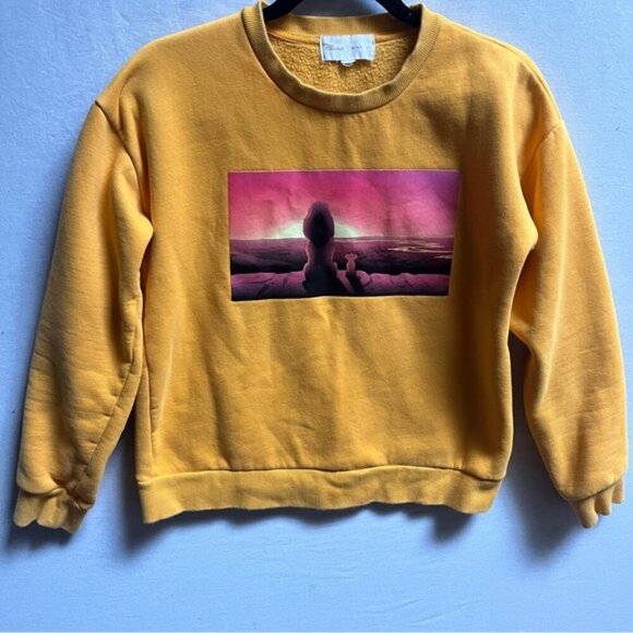 Disney x Minkpink Lion King Movie Graphic sweatshirt Sz S - Picture 1 of 7